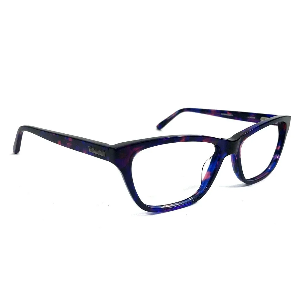 BCBGMAXAZRIA Eyeglasses Frames ESMEE BLUE MULTI TORTOISE Cat Eye 54-15-140